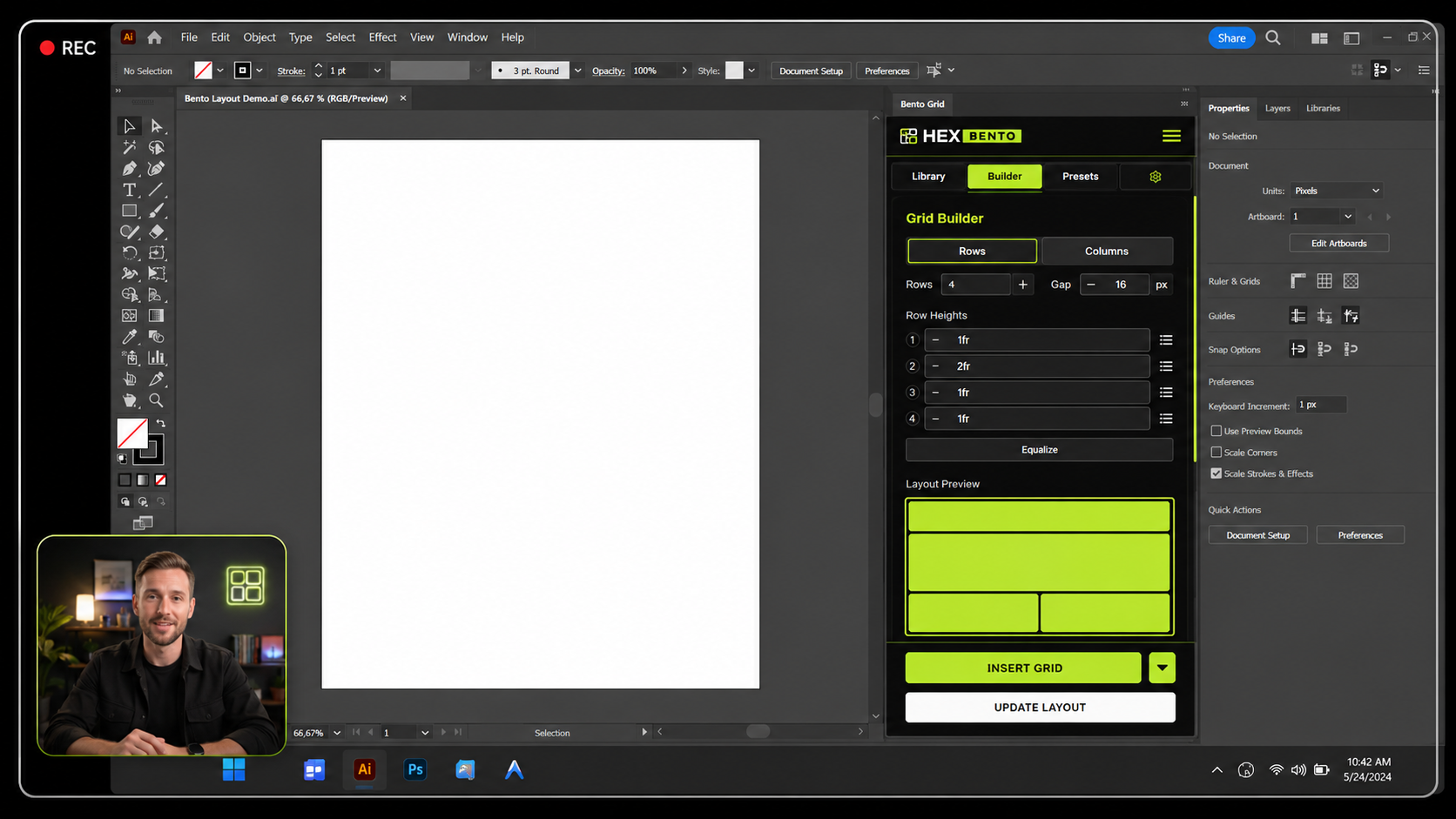 Bentorize template visualization